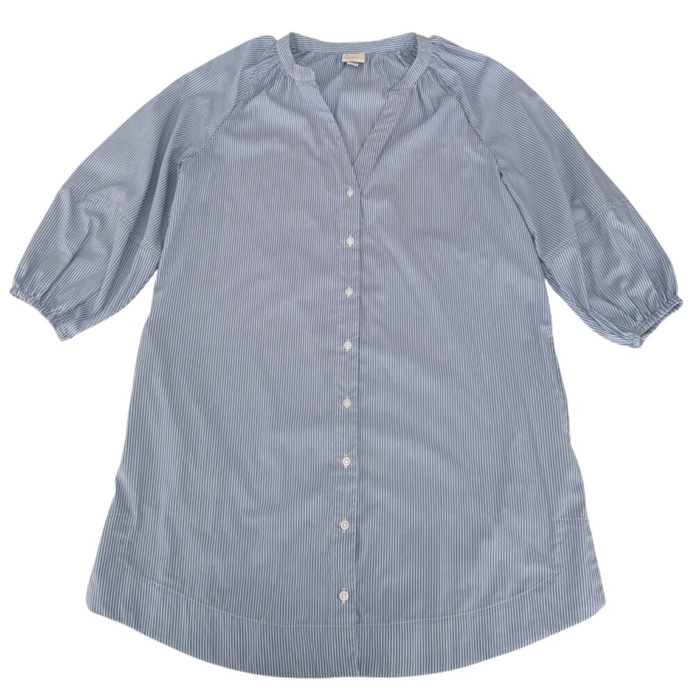A New Day Blue Button Shirt Dress Women Size S -Pre Owned-